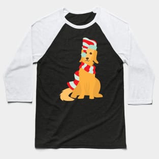 Christmas dog 03 Baseball T-Shirt